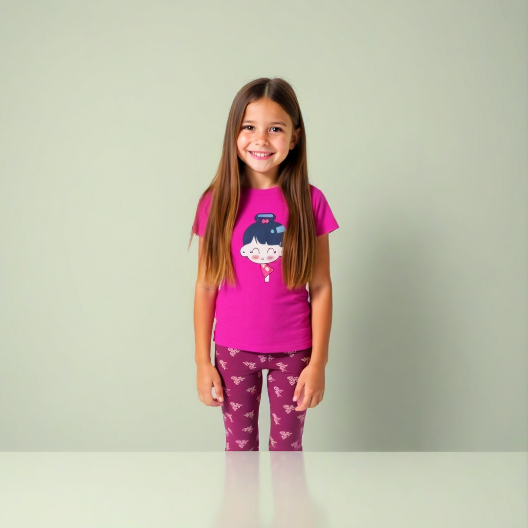 Conjunto niña Calza y remera Sport